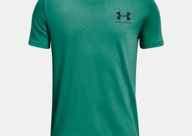 BOYS`UNDER ARMOUR SPORTSTYLE LEFT CHEST LOGO T-SHIRT ΠΡΑΣΙΝΟ - UNDER ARMOUR - 